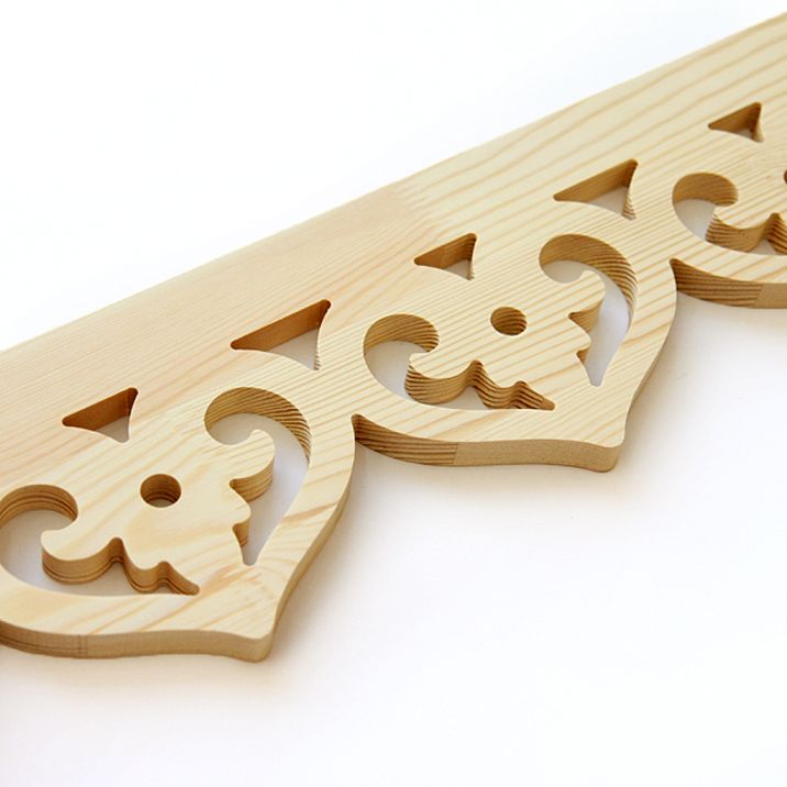 Carved Door Stop NL-6 made of solid pine