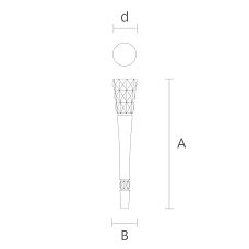 Drawings of carved legs for stools, benches