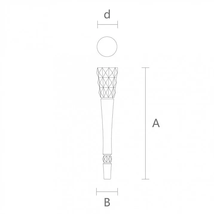Drawings of carved legs for stools, benches