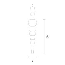 Wooden chair leg drawings