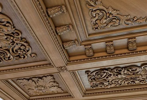 Luxurious Interior with Decorative Ceiling and Polyurethane Elements from STAVROS.