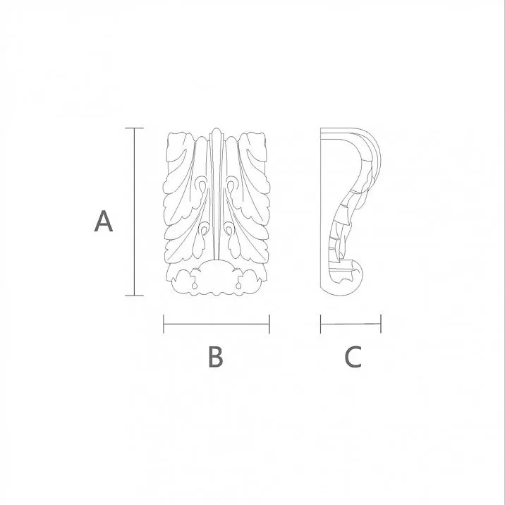 Кронштейн для декора и функциональности чертеж