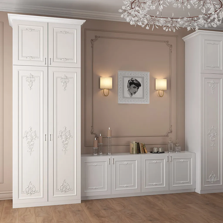 Резная накладка MLD-1-2 в интерьере гостиной