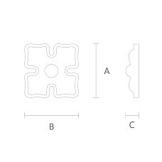 Carved Outlet R-040 Wood Drawing