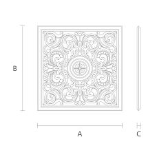 Carved Insert IKN-014 with Church Carving Drawing