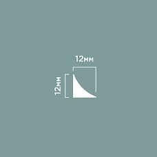 Molding TR12 POLYSTYRENE HI WOOD 12mm x 12mm x 2.7m. drawing