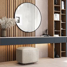 Погонаж для отделки тумбы в интерьере - резной погонаж K-097