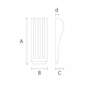 Carved bracket KR-049 for an elegant interior