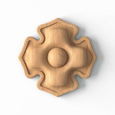 Carved Rosette R-039 from Natural Oak