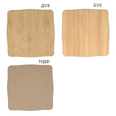 Countertop ST-020-1 material types, natural wood and MDF shown in photos