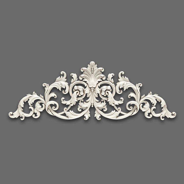 Carved Molding from Polyurethane NPU-095. Stucco Decoration