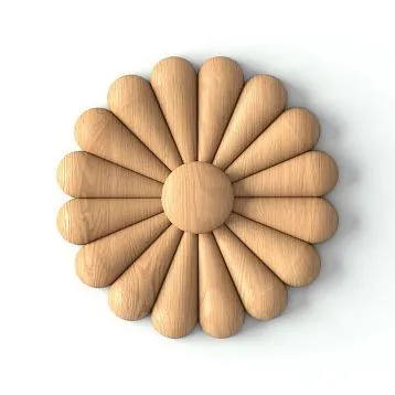 Wooden rose R-059