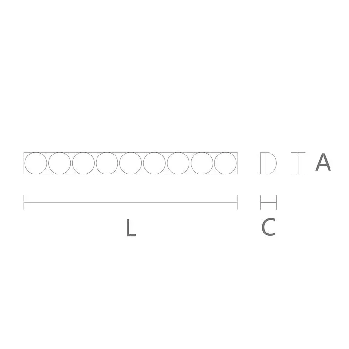 Carved Batten K-006 for Decorating Furniture and Interiors &mdash; Drawing
