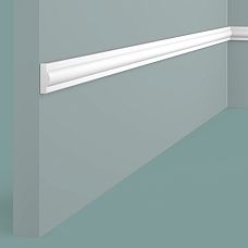 Wall molding polystyrene impact-resistant D1020 Hi Wood size 20 x 7.5 mm