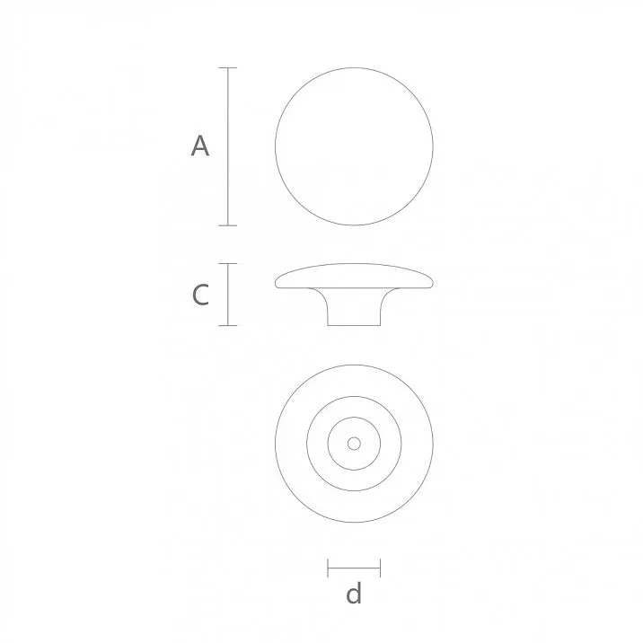 Drawing of furniture handles
