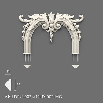 Ceiling decorative appliques, modern polyurethane decor for walls and doors