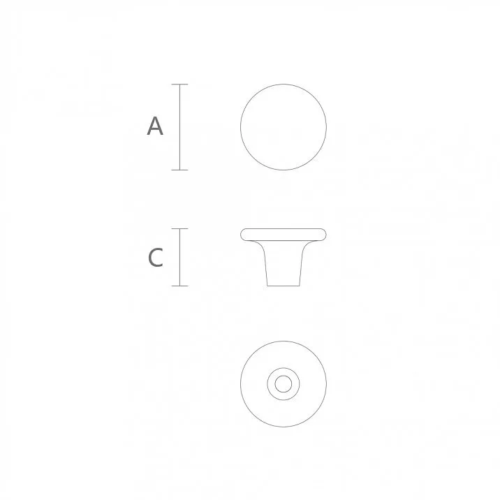 Furniture handle button wood scheme