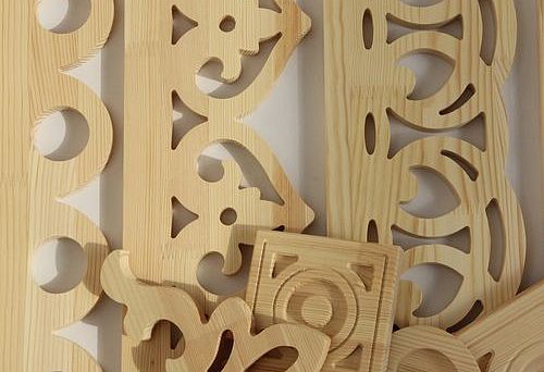 Wooden balusters in Chelyabinsk