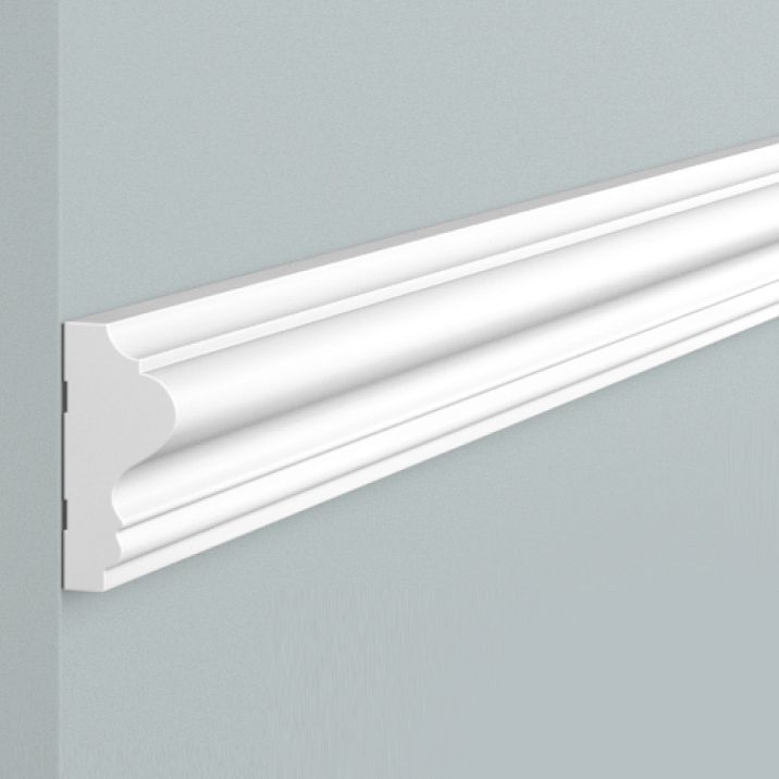 Polystyrene molding LD32 high-density HI WOOD 32x15 mm close-up