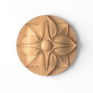 Wooden rose fixture R-004