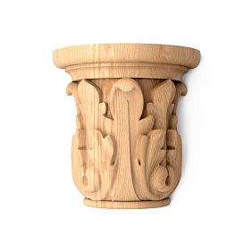 Wooden capital KL-027