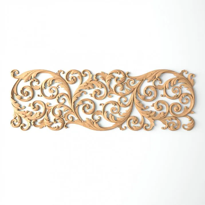 Резная накладка из дуба или бука - N-354R