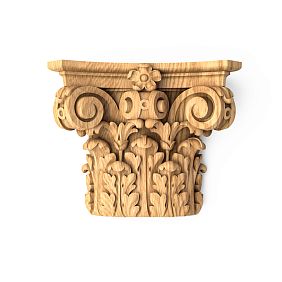 Wooden capital KL-003.01