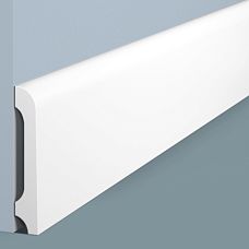 HI WOOD high-density polystyrene floor baseboard B80B, 80&times;14 mm, close-up