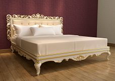 Carved wooden legs for a bed