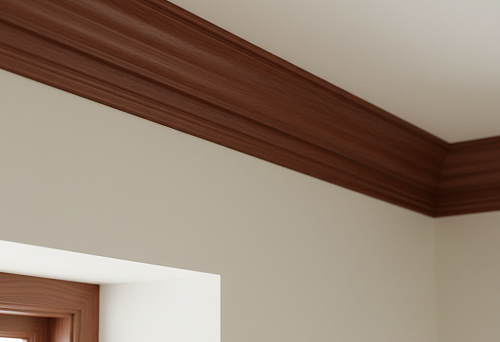 Solid Wood Ceiling Skirting Board in Classic Style