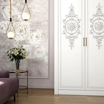 Комплект декора C-020 из дерева для украшения кухонной мебели и интерьера