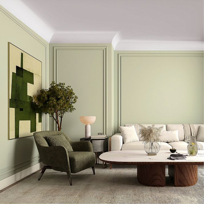 Cornice A178 POLYSTYRENE HI WOOD 110mm x 140mm x 2.0m. View in interior