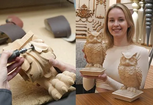 Wooden Carved Stands and Ornamental Elements for Shelves and Furniture.