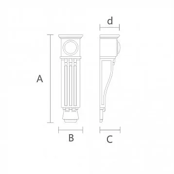 Carved Bracket KR-024 in an Elegant Interior