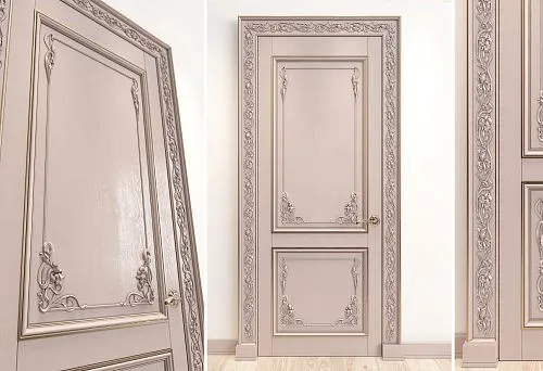 Custom Solid Wood Door in Classic Style