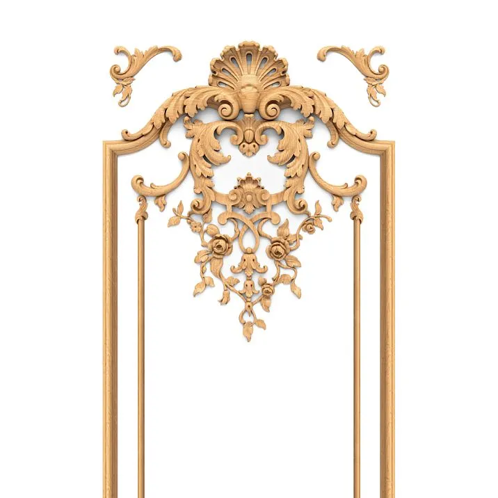 Wooden decor set C.VRS-062 for interior decoration