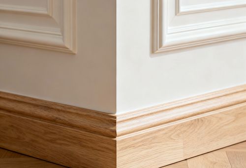 Polyurethane decor and wooden floor skirting &mdash; a harmonious blend of classic and contemporary in interior design