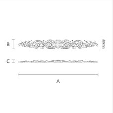 Carved overlay N-478 &mdash; exclusive wooden decor drawing