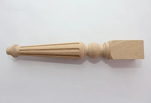 Carved leg 300 mm for stable and beautiful furniture.
