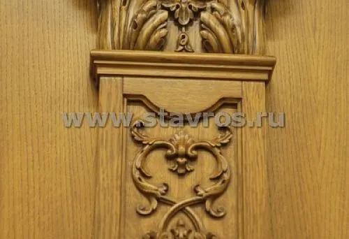 Original interior decoration options with wood