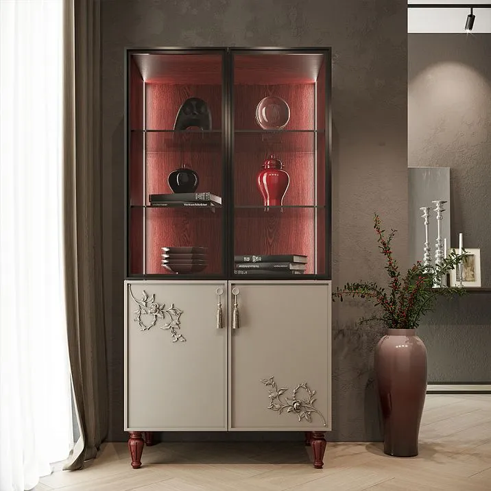 Turned legs for wardrobe photo