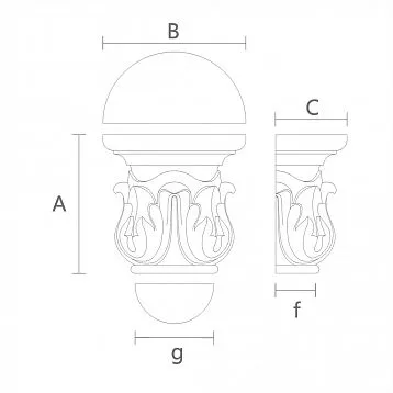 Decorative Capital KL-025 in Interior