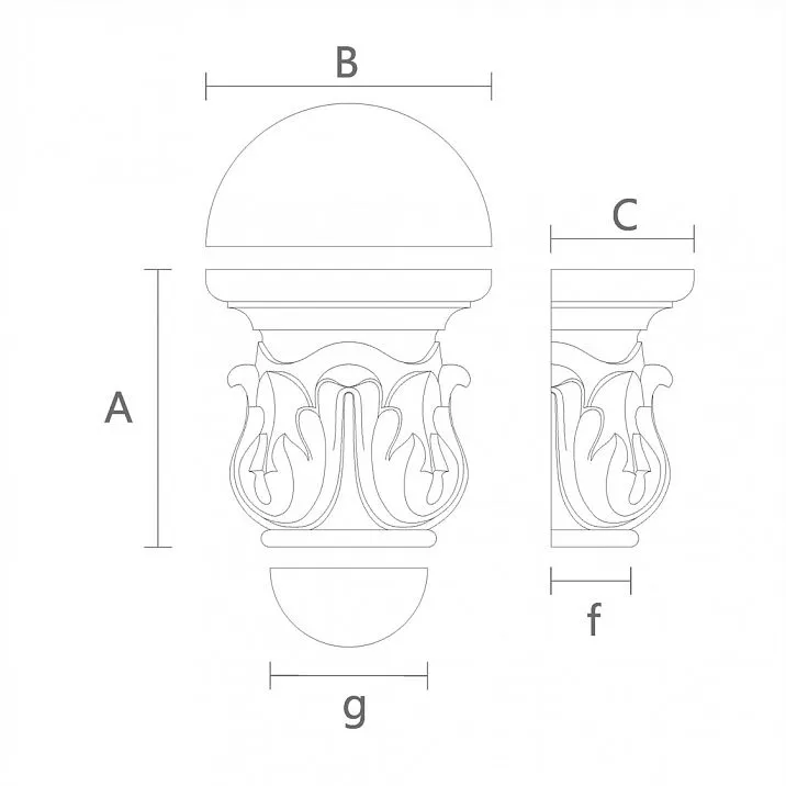 Капитель Для Межкомнатных Дверей KL-025