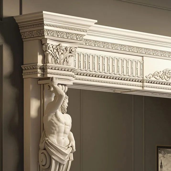 Фото капители в классическом интерьере