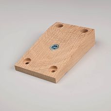 Plate for attaching furniture legs