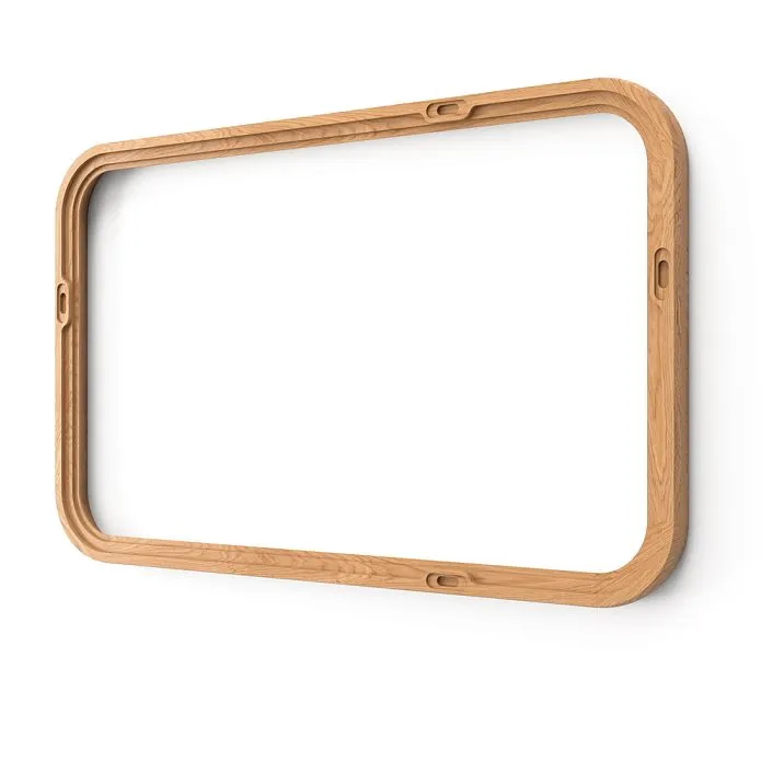 Carved wooden frame RM-052 for mirrors and pictures in horizontal position, photo of mounting holes