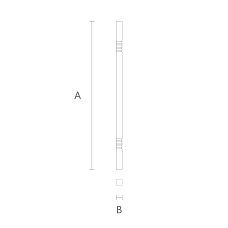Oak or beech wooden baluster for staircase L-097 with low price and high-quality drawing