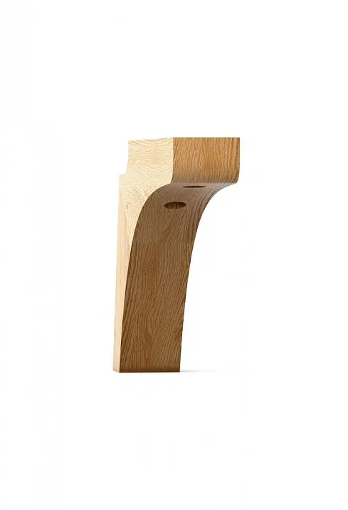 Wooden L-shaped furniture legs