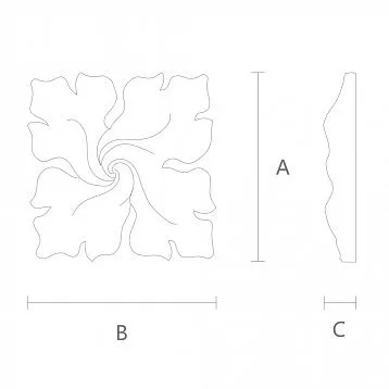Carved Rosette R-061 in Interior