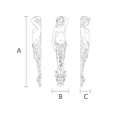 KR-046.1R - премиальный кронштейн для полки от Stavros чертеж
